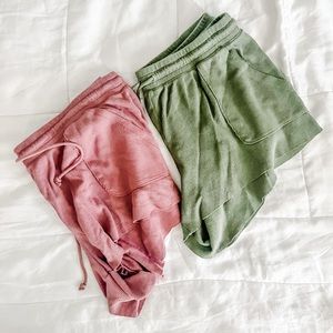Aeropostale Waffle Knit Sleep Shorts - Set of two